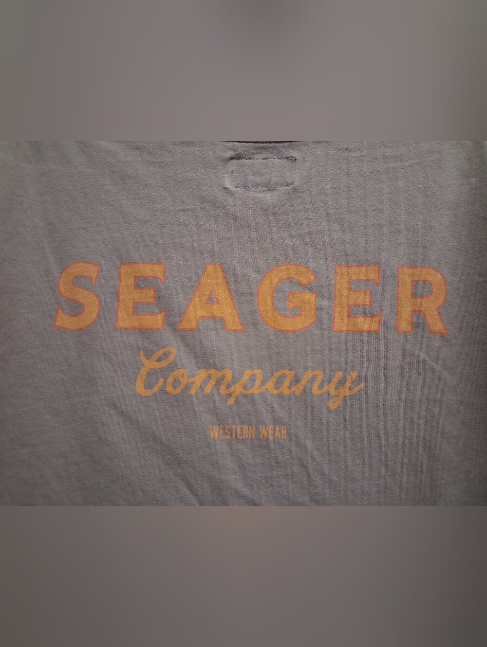 Seager Branded Tee, a medium-weight 100% cotton t-shirt Small